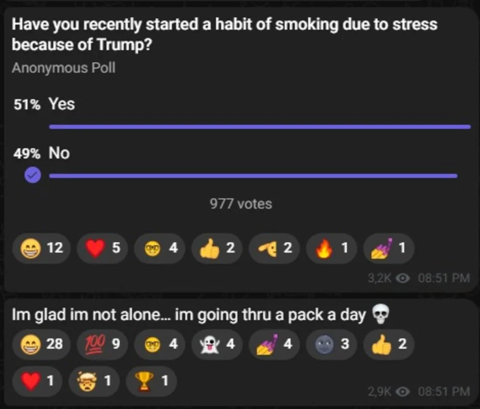 Crypto traders say they’ve ‘started smoking’ to cope with Trump’s tariffs