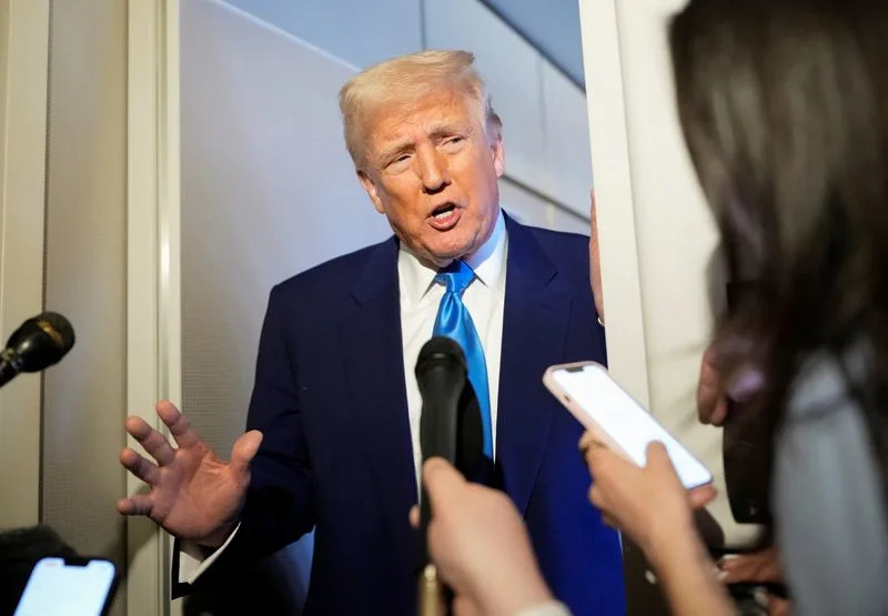 Trump, asked about markets, says sometimes you have to 'take medicine'